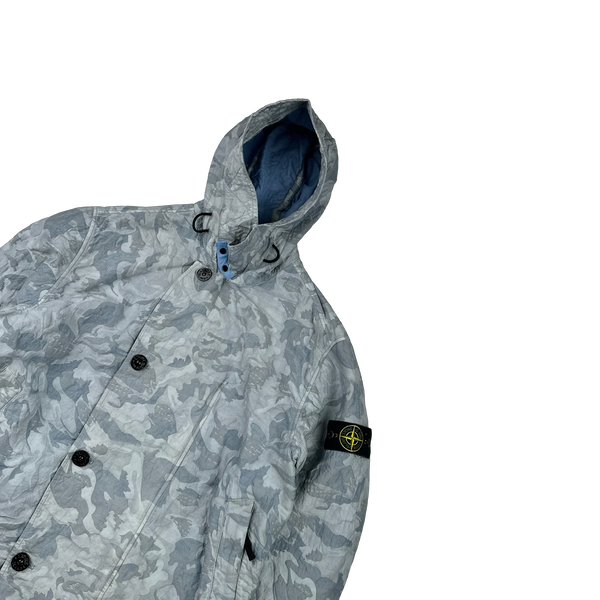 Stone Island 2020 Blue Big Loom Camo TC Jacket - Large