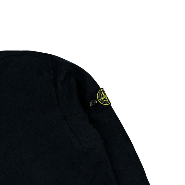 Stone Island 2014 Black Thick Cotton Crewneck Jumper - 3XL