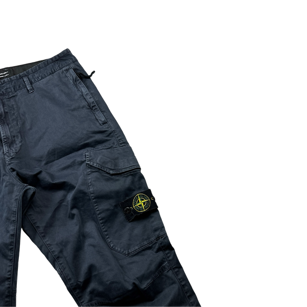 Stone Island 2020 Navy RE T Cargo Trousers - 32"