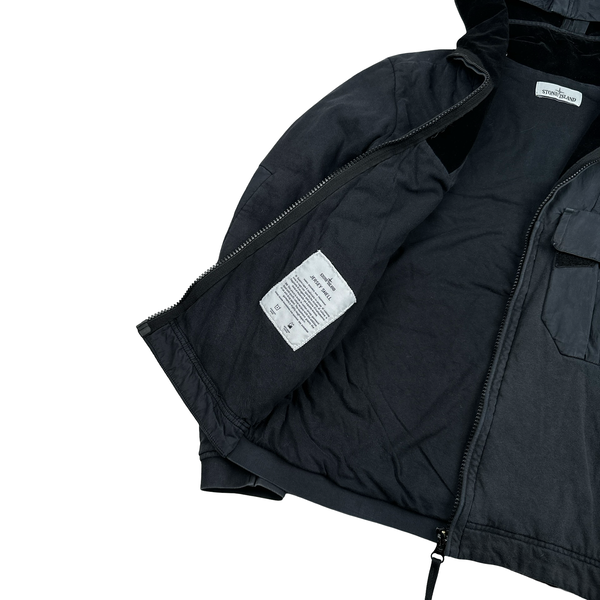 Stone Island 2016 Jersey Shell Split Velvet Hood Jacket - Small