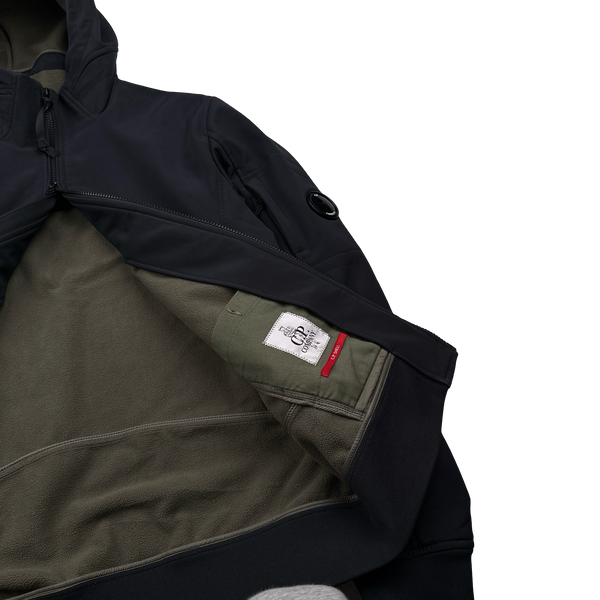 CP Company Black Fleece Lined Soft Shell R Jacket - Medium