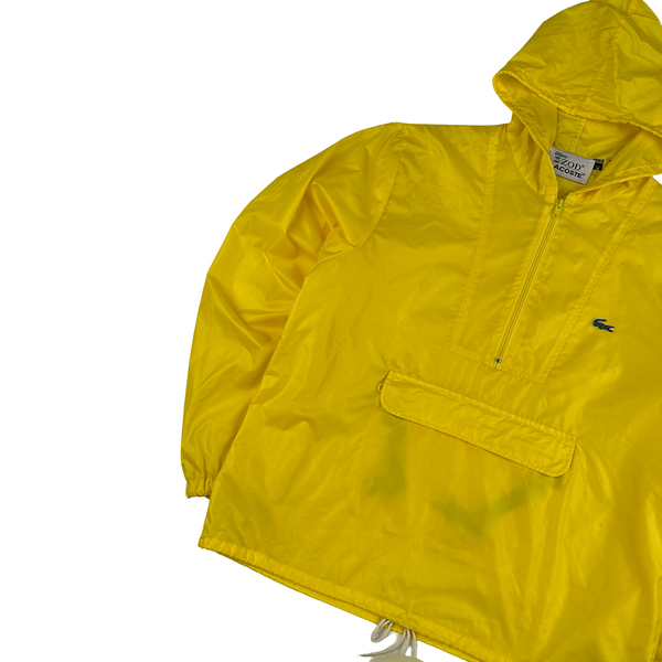 Lacoste IZOD Yellow Lightweight Smock Hooded Jacket - Medium