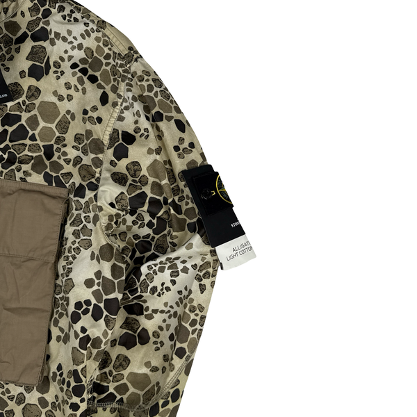 Stone Island Alligator Camo Light Cotton / Nylon Fishtail Parka - XL