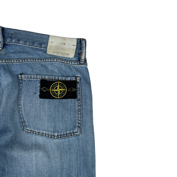 Stone Island 2010 Blue Mid Wash Regular Fit Denim Jeans - 34"