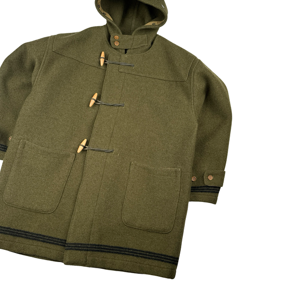 CP Company 80's Vintage Wool Montgomery Heavyweight Duffle Coat - Large