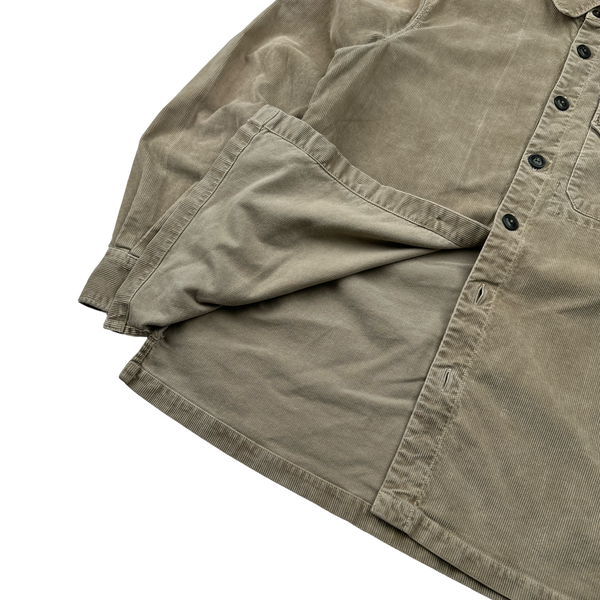 CP Company Beige Corduroy Button Up Shirt - Medium
