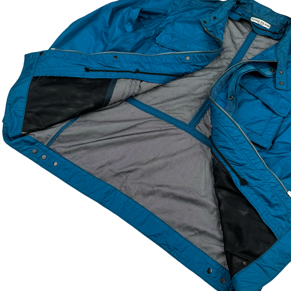 Stone Island 2010 Nylon Aqua Chest Pocket Jacket - XL