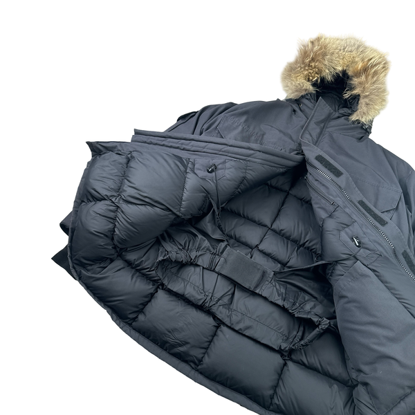 Canada Goose Black Premium Down Coyote Fur Hood Expedition Parka Jacket - XL