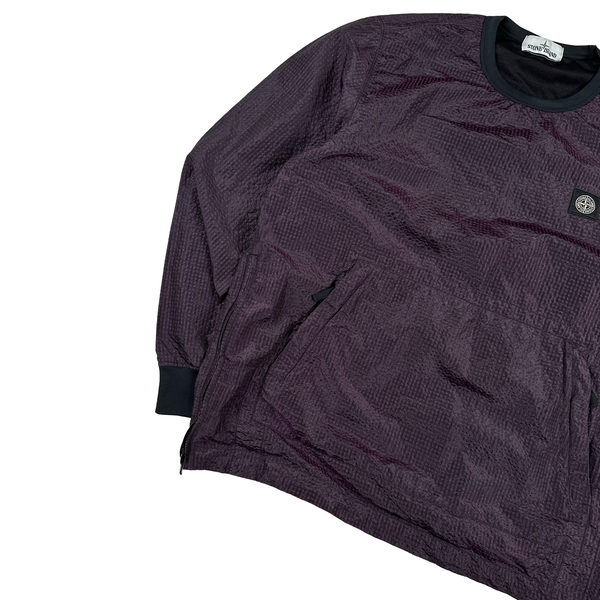 Stone Island 2017 Purple 3D Effect Nylon Metal Pullover Jumper - XL