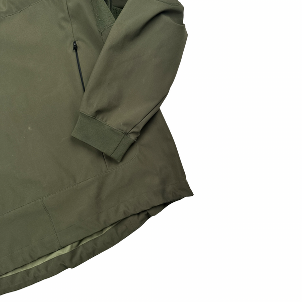 CP Company Khaki Green Soft Shell Smock Pullover Jacket - Large