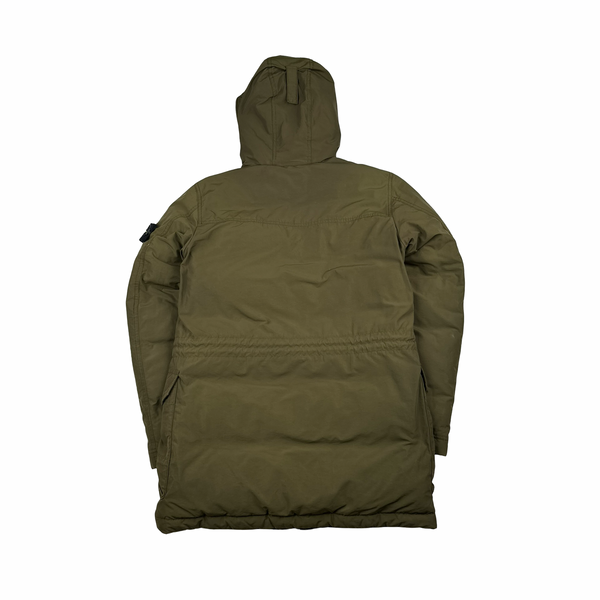 Stone Island 2018 Khaki Down Filled Multi Zipped Jacket - Small