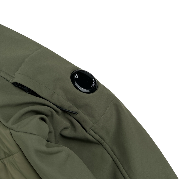 CP Company Khaki Soft Shell R Zipped Padded Jacket - Age 14