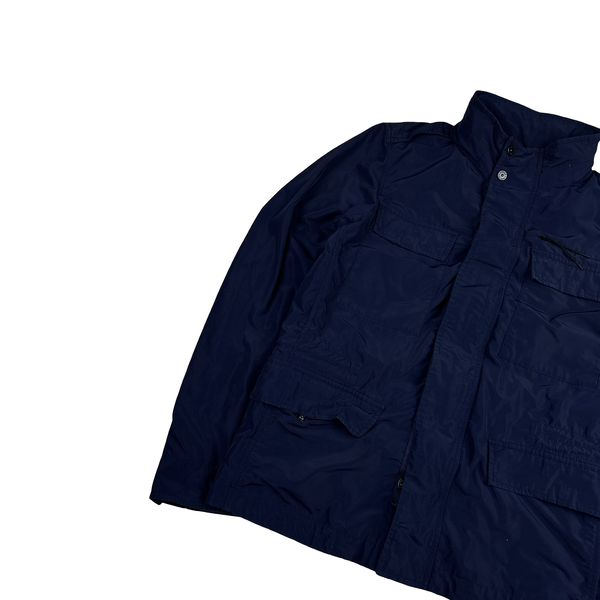 Stone Island 2016 Navy Blue Micro Reps Multi Pocket Field Jacket - Small