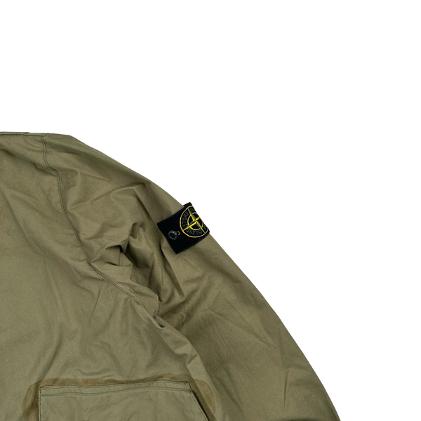 Stone Island 2002 Tan Cotton Zipped Jacket - Large