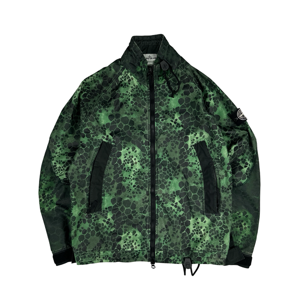 Stone Island 2018 Alligator Camo Light Cotton Nylon Jacket - Large