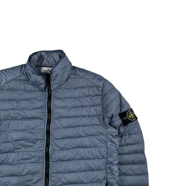 Stone Island 2022 Blue Loom Woven Chambers R Nylon Down TC Jacket - Medium