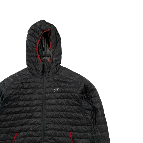 Arcteryx Charcoal Cerium SL Down Filled Zipped Hooded Jacket - Small