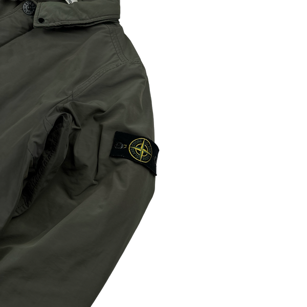 Stone Island 2016 Khaki Micro Reps Primaloft Insulated Long Collared Jacket - XXL