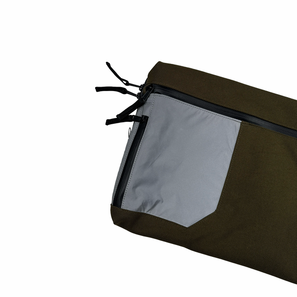 Stone Island 2017 Khaki Reflective Multi Pocket Nylon Tela Laptop Case