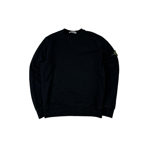 Stone Island 2023 Black Crewneck Sweatshirt - Medium