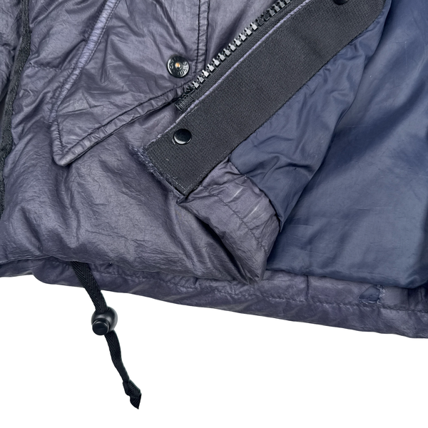 Stone Island 2003 Vintage Down Filled Navy Nylon Jacket - Small