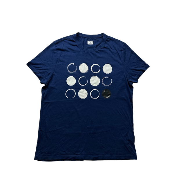 CP Company Blue Graphic Lens Viewer Cotton T Shirt - XL