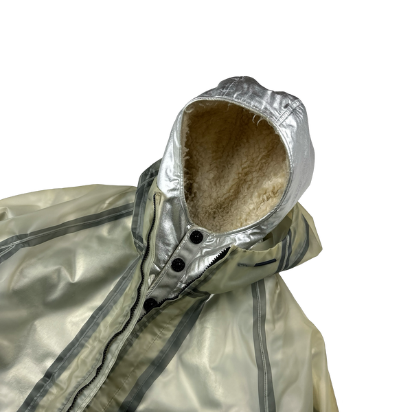 Stone Island 2015 Sherling Lined Poly Cover Jacket - Large