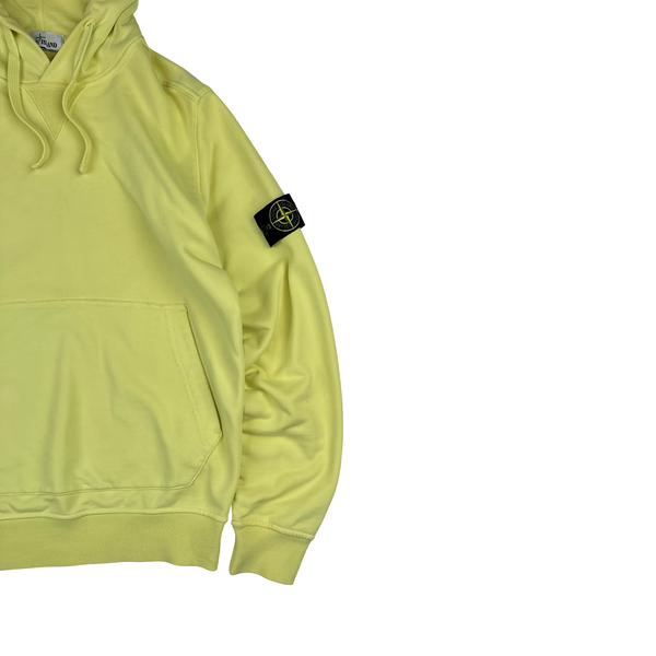 Stone Island 2019 Yellow Pullover Hoodie - Medium