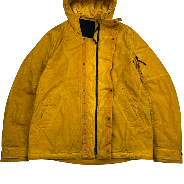 CP Company Orange Nycra Re-Colour Goggle Hooded Jacket - Large