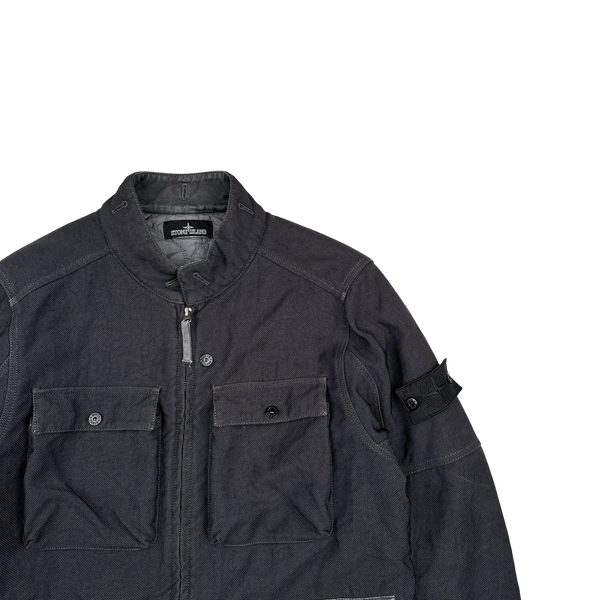 Stone Island 2015 Charcoal Cotton Blend Shadow Project Jacket - Large