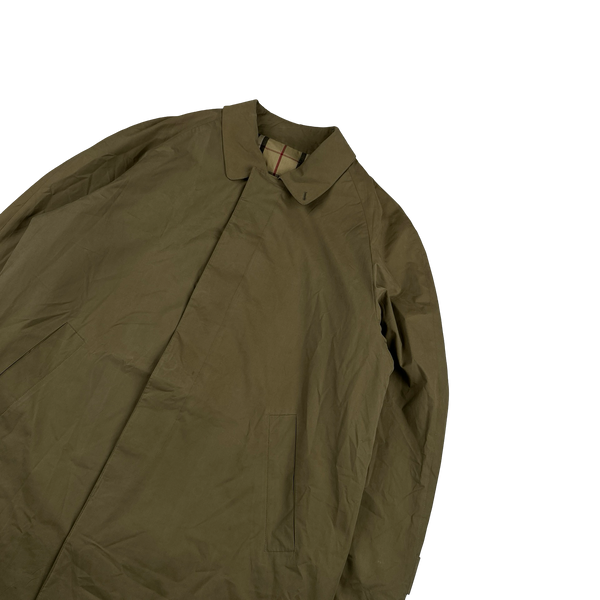 Burberry Nova Check Lined Tan Trench Coat - XL