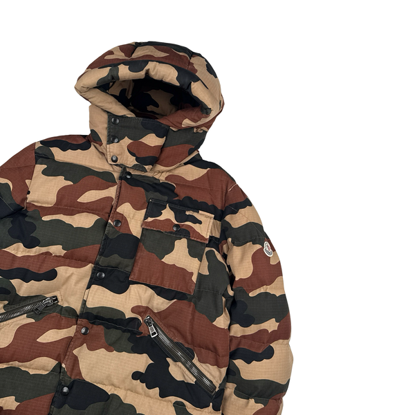 Moncler Norme Afnor Camo Down Filled Jacket - Large