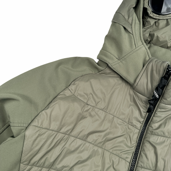 CP Company Khaki Hybrid Soft Shell Jacket - XL