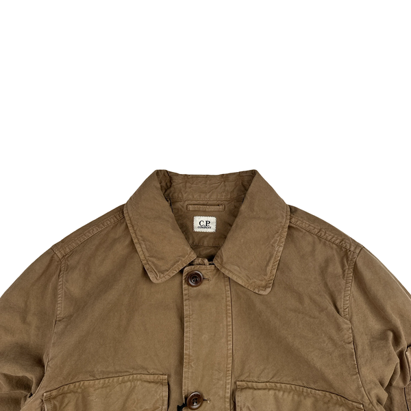 CP Company Bronze Mais B Lens View Multi Pocket Overshirt Jacket - Medium