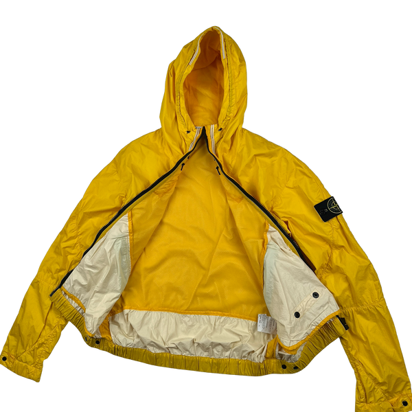 Stone Island 2011 Yellow Membrana TC Hooded Jacket - Large