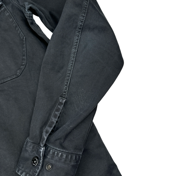 Stone Island 2016 Black Thick Cotton Overshirt - Medium