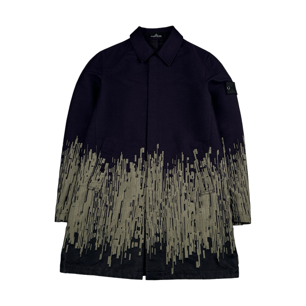 Stone Island 2017 Big Loom Jacquard Shadow Project Trench Jacket - Medium