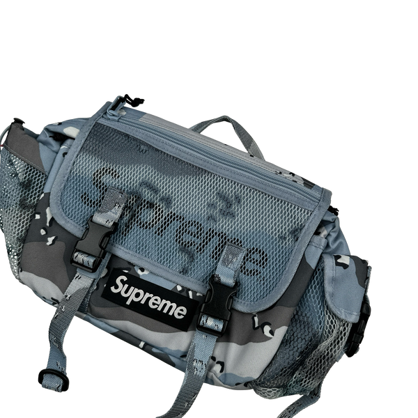 Supreme Box Logo Blue Camo Cross Belt Bag