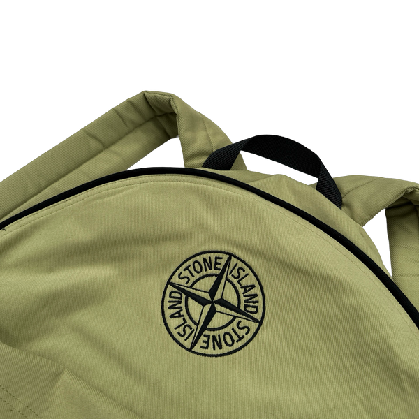 Stone Island 2024 Green Spellout Compass Backpack