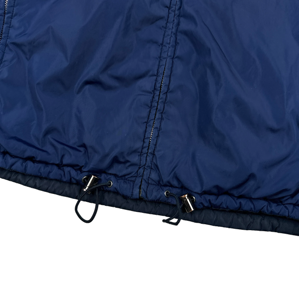 Prada Blue/Navy Red Tab Reversible Nylon Windbreaker Jacket - L