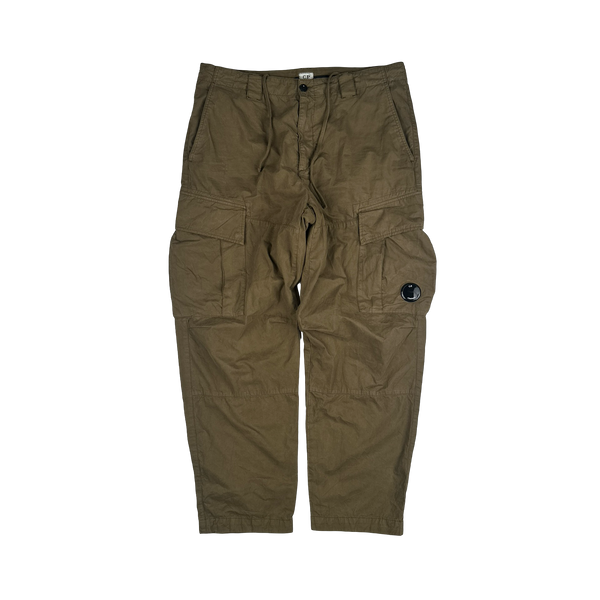 CP Company Brown Loose Fit Lens Viewer Cargos - XL
