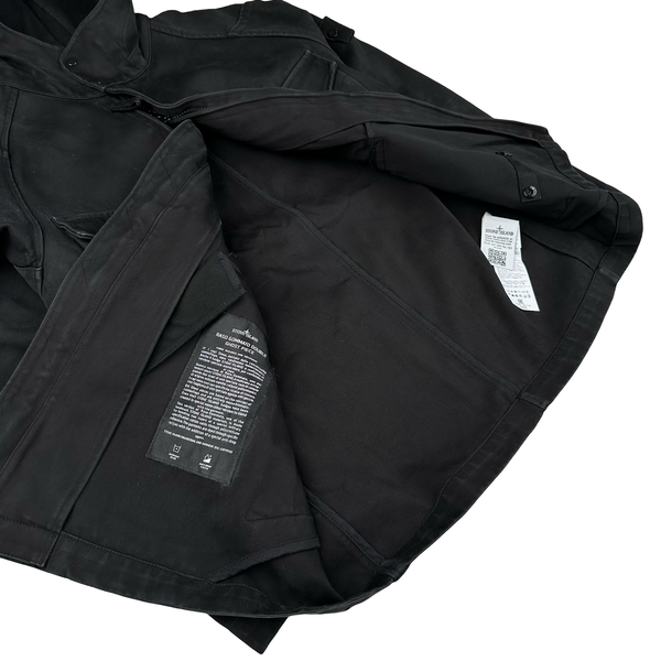 Stone Island 2017 Raso Gommato Double Ghost Piece Hooded Jacket - Medium