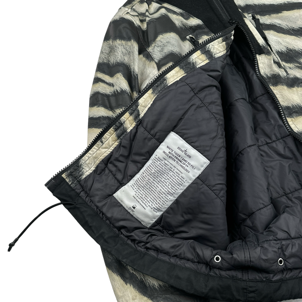 Stone Island 2018 White Tiger Camo 50 Fili Primaloft Jacket  - Large