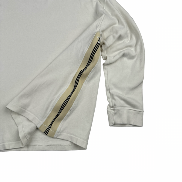 Stone Island AW1995 Vintage Cotton Stripped Detail Crewneck Jumper - XL
