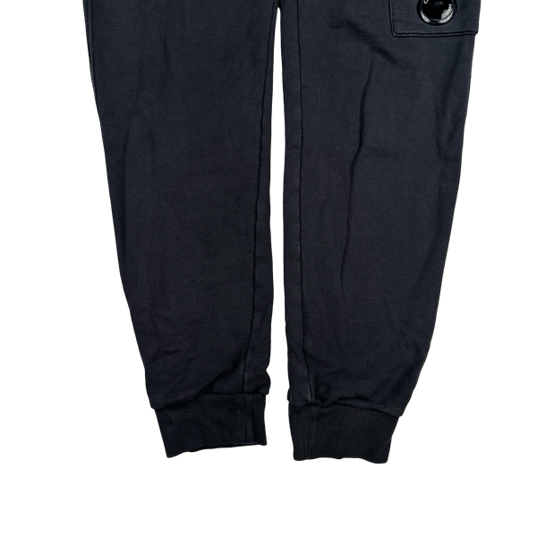 CP Company Black Cotton Lens Viewer Joggers - Medium