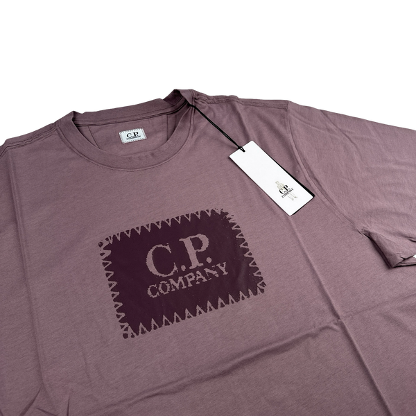 CP Company Mauve Graphic T Shirt - Small - Medium - XL