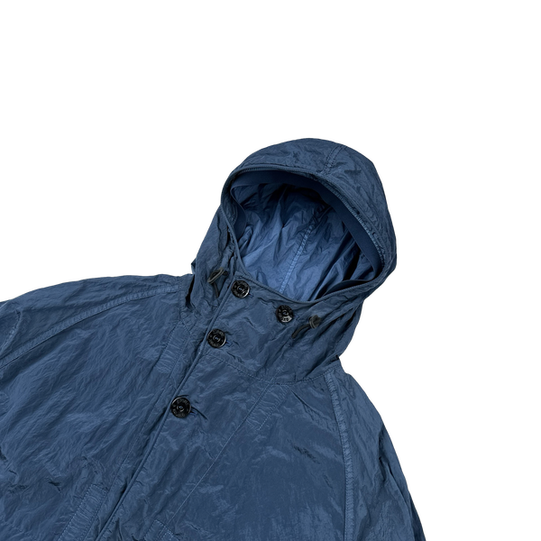 Stone Island 2014 Blue Nylon Metal Shimmer Jacket - Large