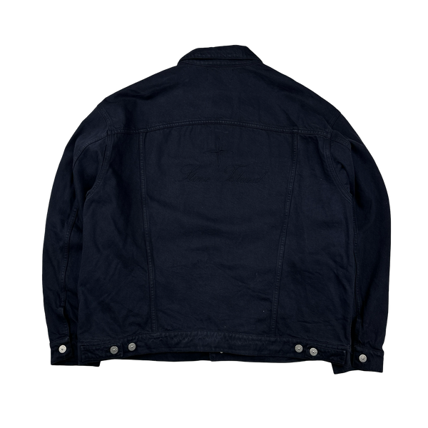 Stone Island x Supreme 2023 Navy Bull Denim TC Jacket - XL