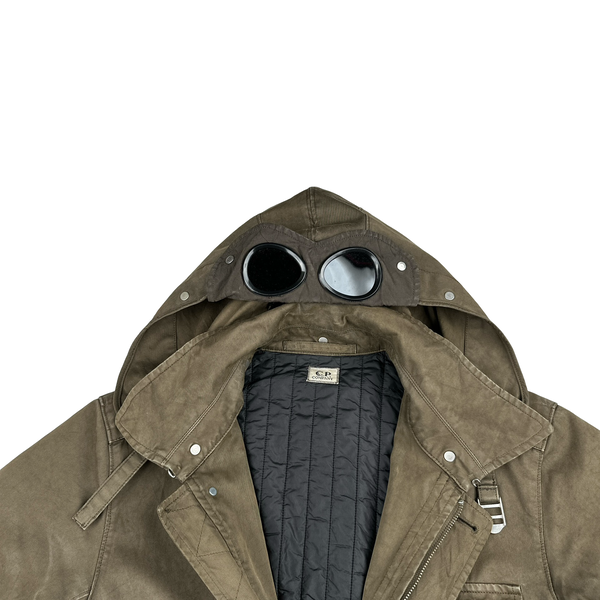 CP Company 2008 Brown Mille Miglia Multi Pocket Field Jacket - Large