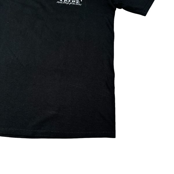 Stussy Black Cotton Graphic T Shirt - Medium